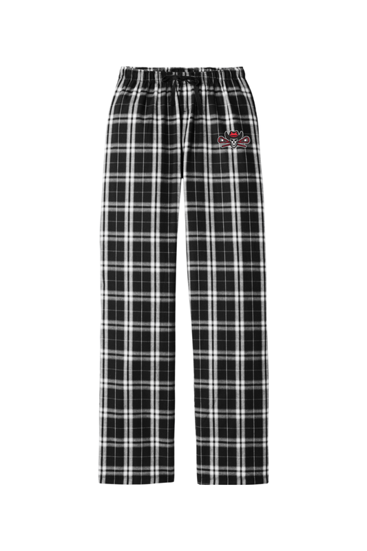 Prairie Village Girls Lacrosse Adult Women's Flannel Plaid Pants Signature Lacrosse