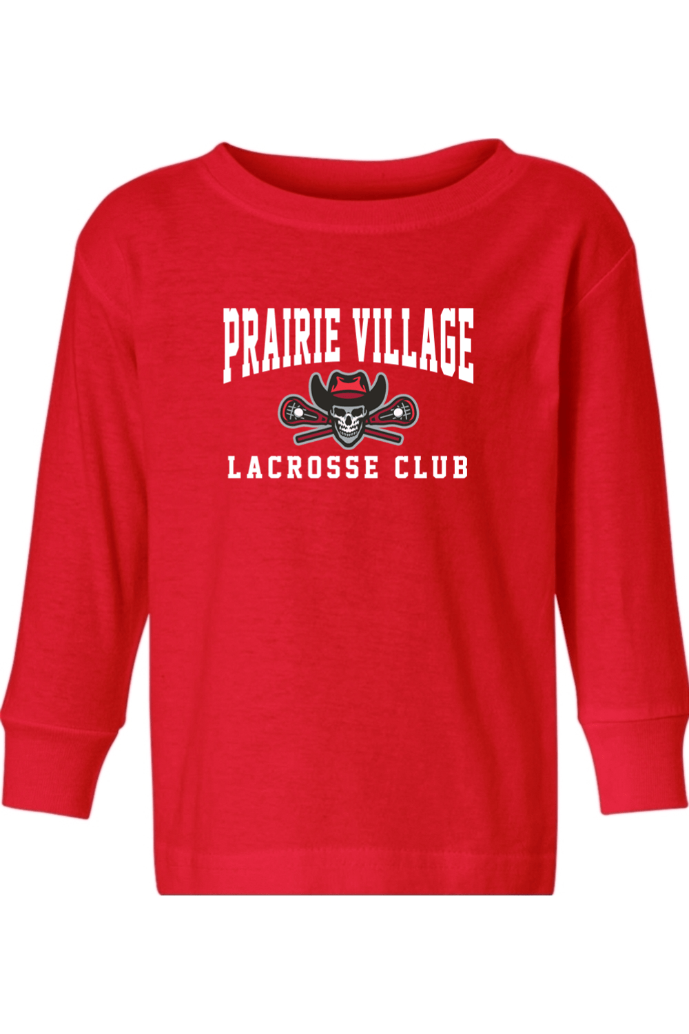 Prairie Village Girls Lacrosse Toddler Long Sleeve T-Shirt Signature Lacrosse