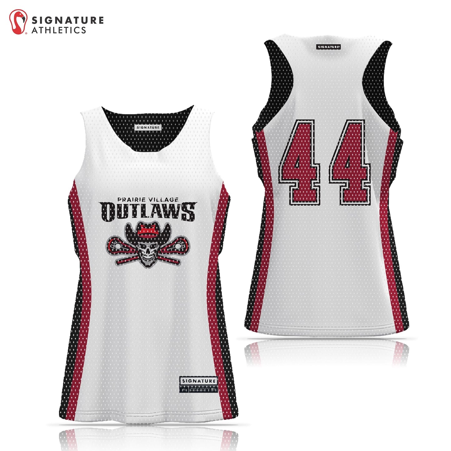 Prairie Village Girls Lacrosse Women's Player Reversible Practice Pinnie Signature Lacrosse