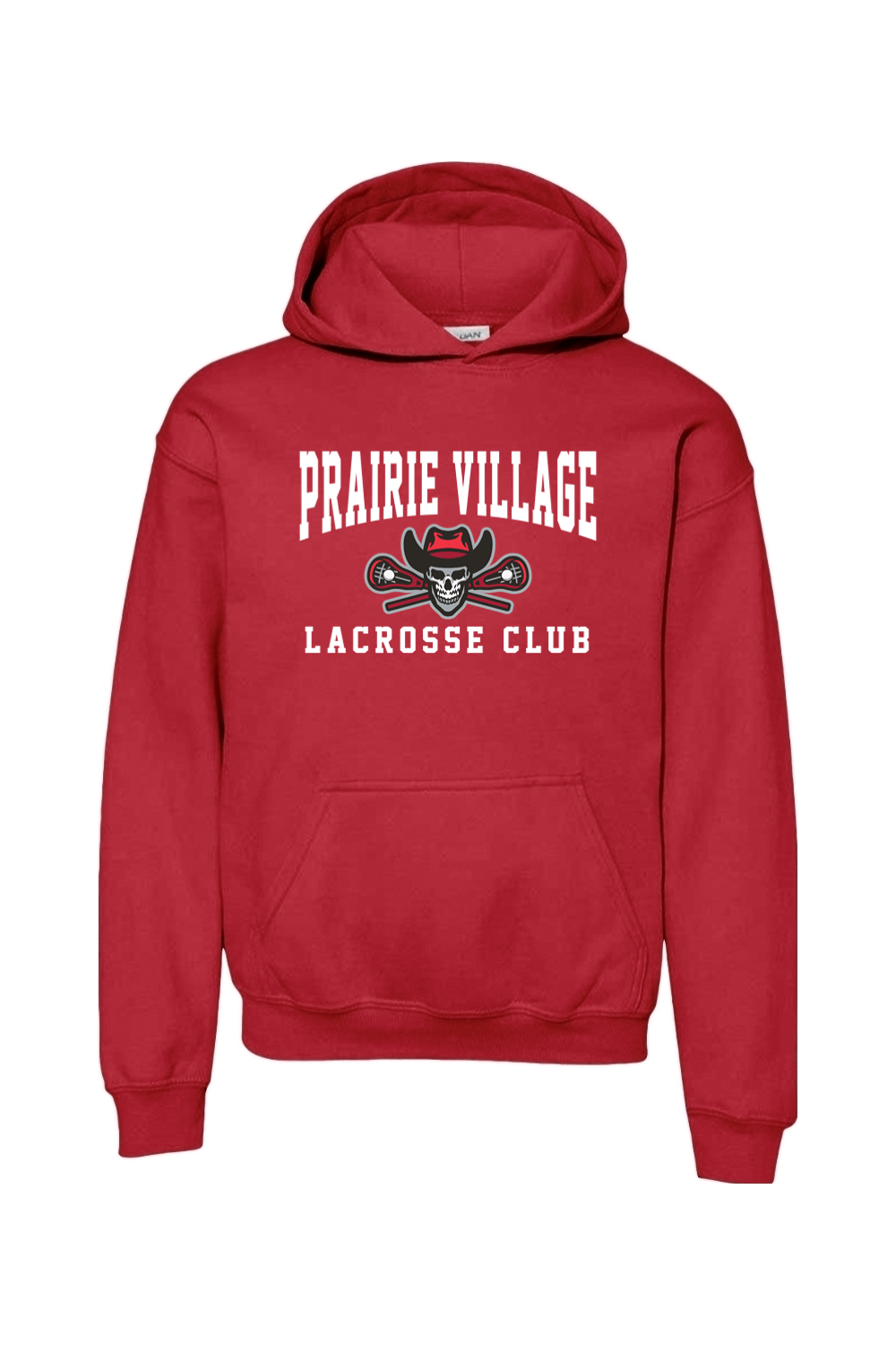 Prairie Village Girls Lacrosse Youth Hoodie Signature Lacrosse