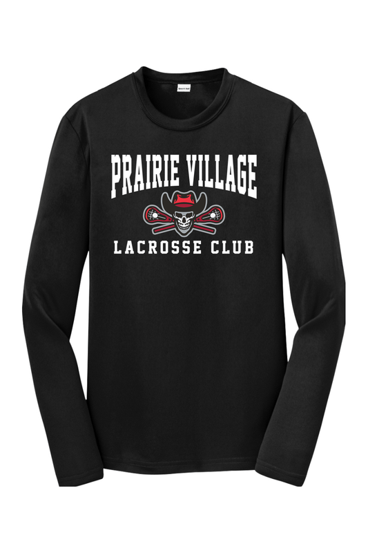 Prairie Village Girls Lacrosse Youth Long Sleeve T-Shirt Signature Lacrosse