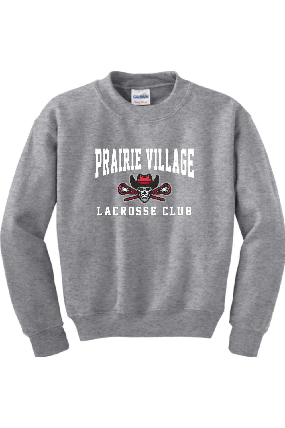 Prairie Village Girls Lacrosse Youth Sweatshirt Signature Lacrosse