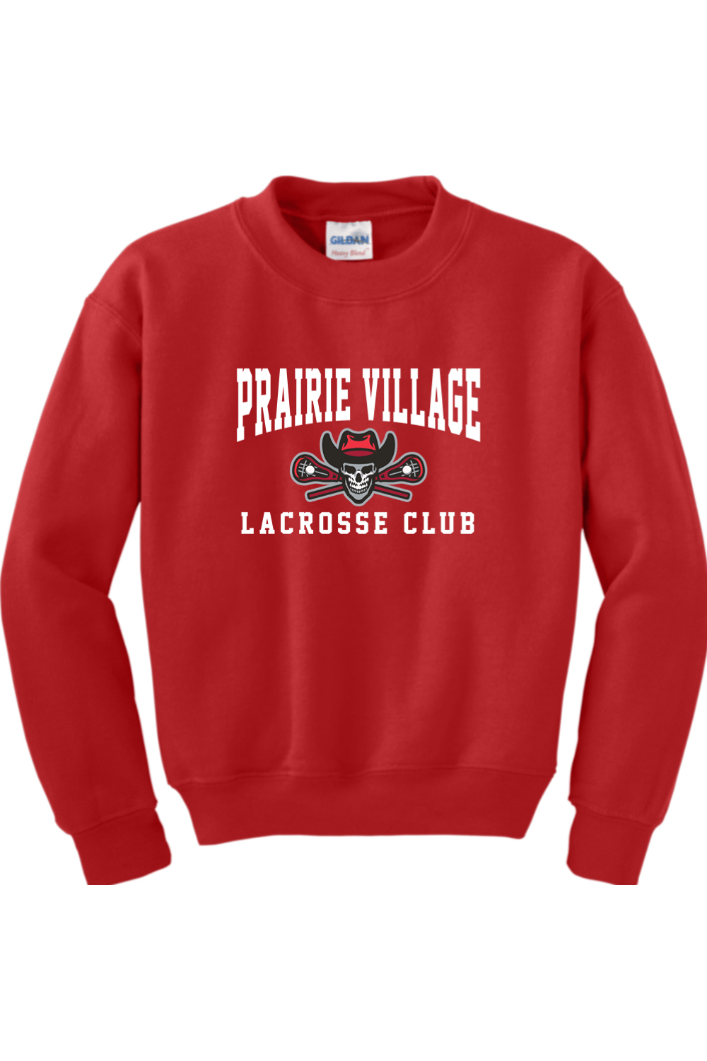 Prairie Village Girls Lacrosse Youth Sweatshirt Signature Lacrosse