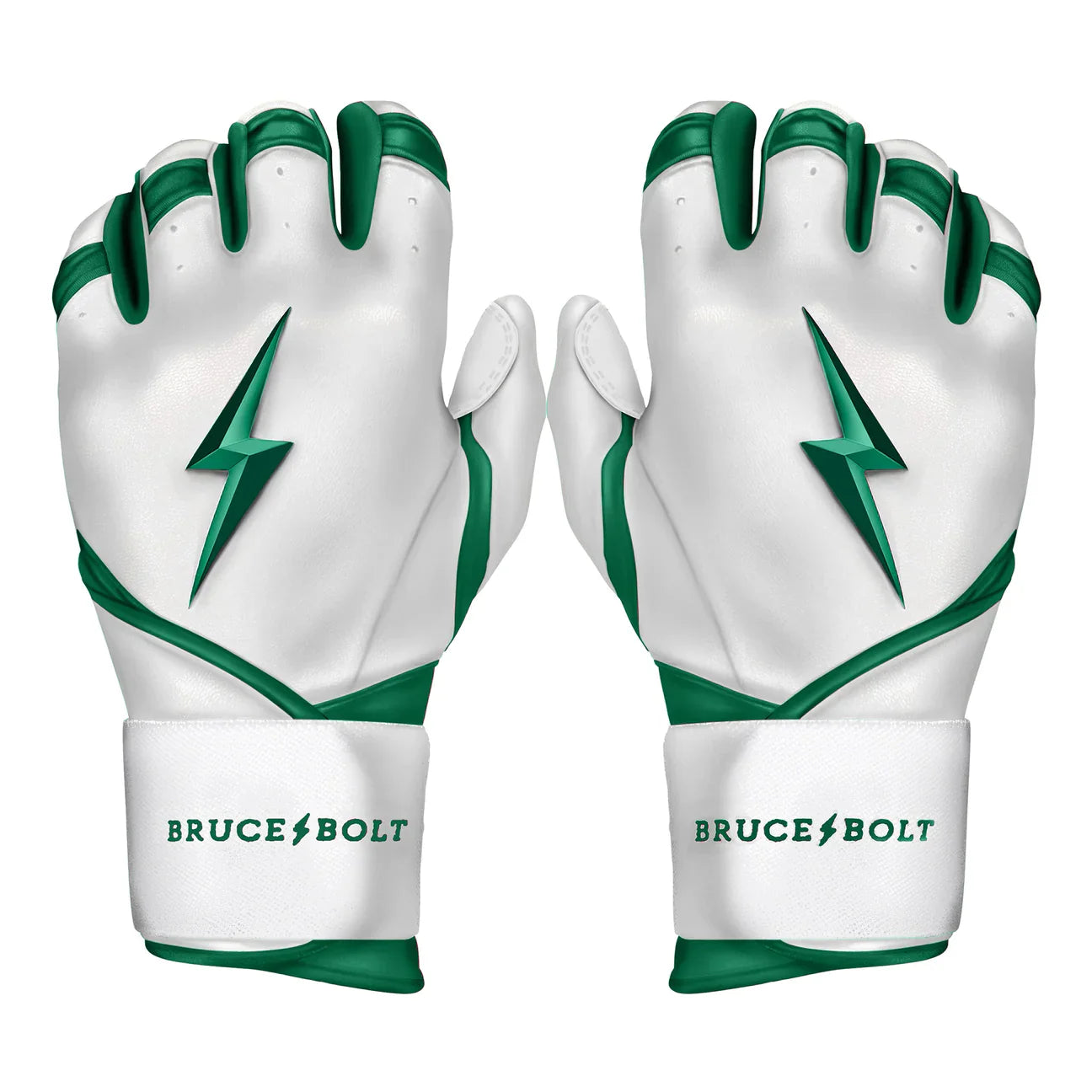 Bruce Bolt Premium Pro Chrome Series Long Cuff Batting Gloves