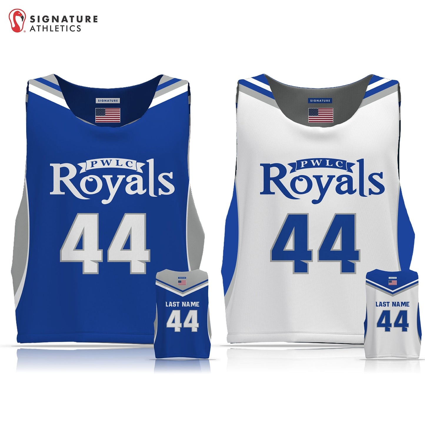 Prince William Lacrosse Club - Royals Men's Game Reversible - Basic 2.0:Boys 2036 Signature Lacrosse