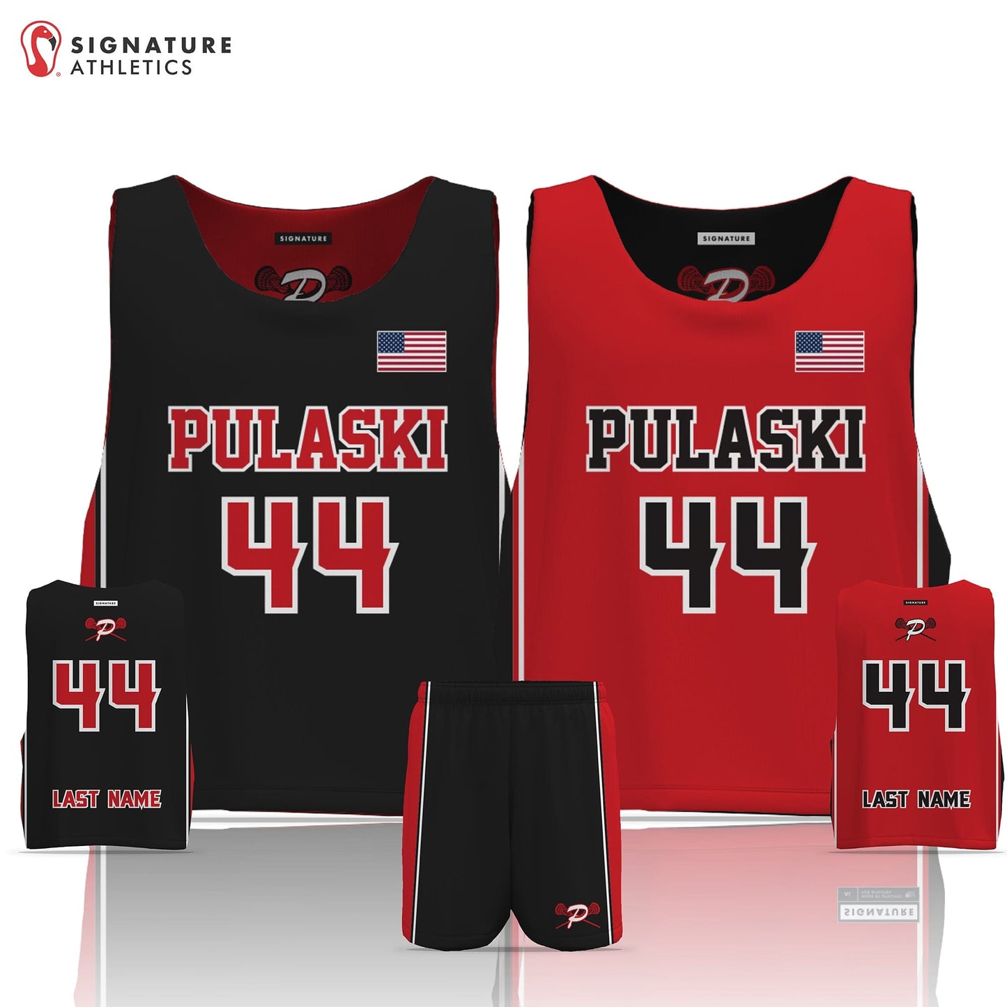 Pulaski Lacrosse Men's 2 Piece Player Game Package: 12U Signature Lacrosse