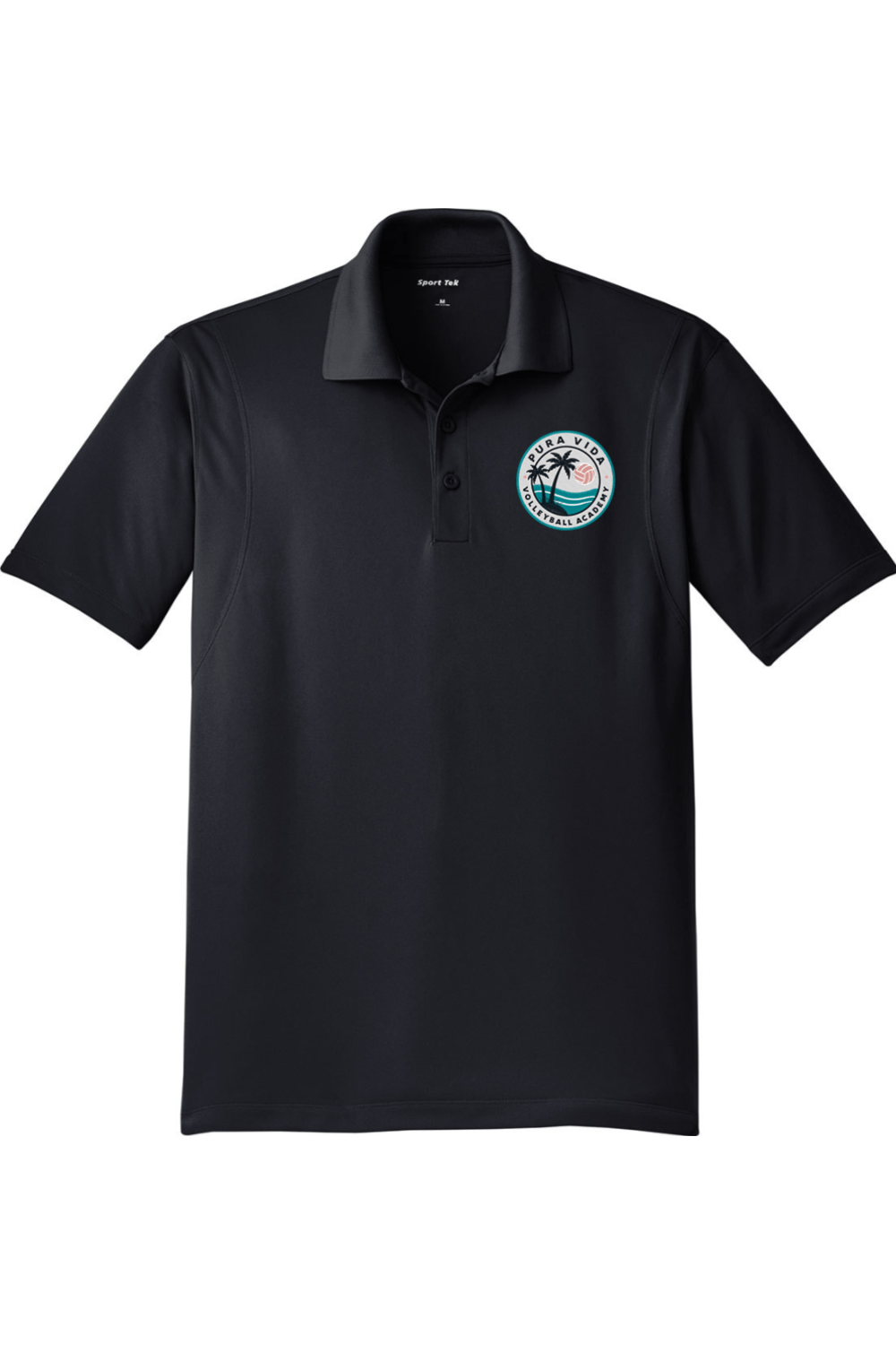 Pura Vida Volleyball Adult Embroidered Athletic Polo Signature Lacrosse