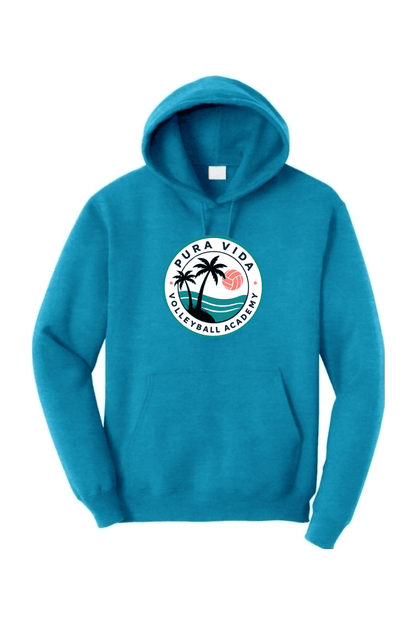 Pura Vida Volleyball Adult Heavyweight Hoodie Signature Lacrosse