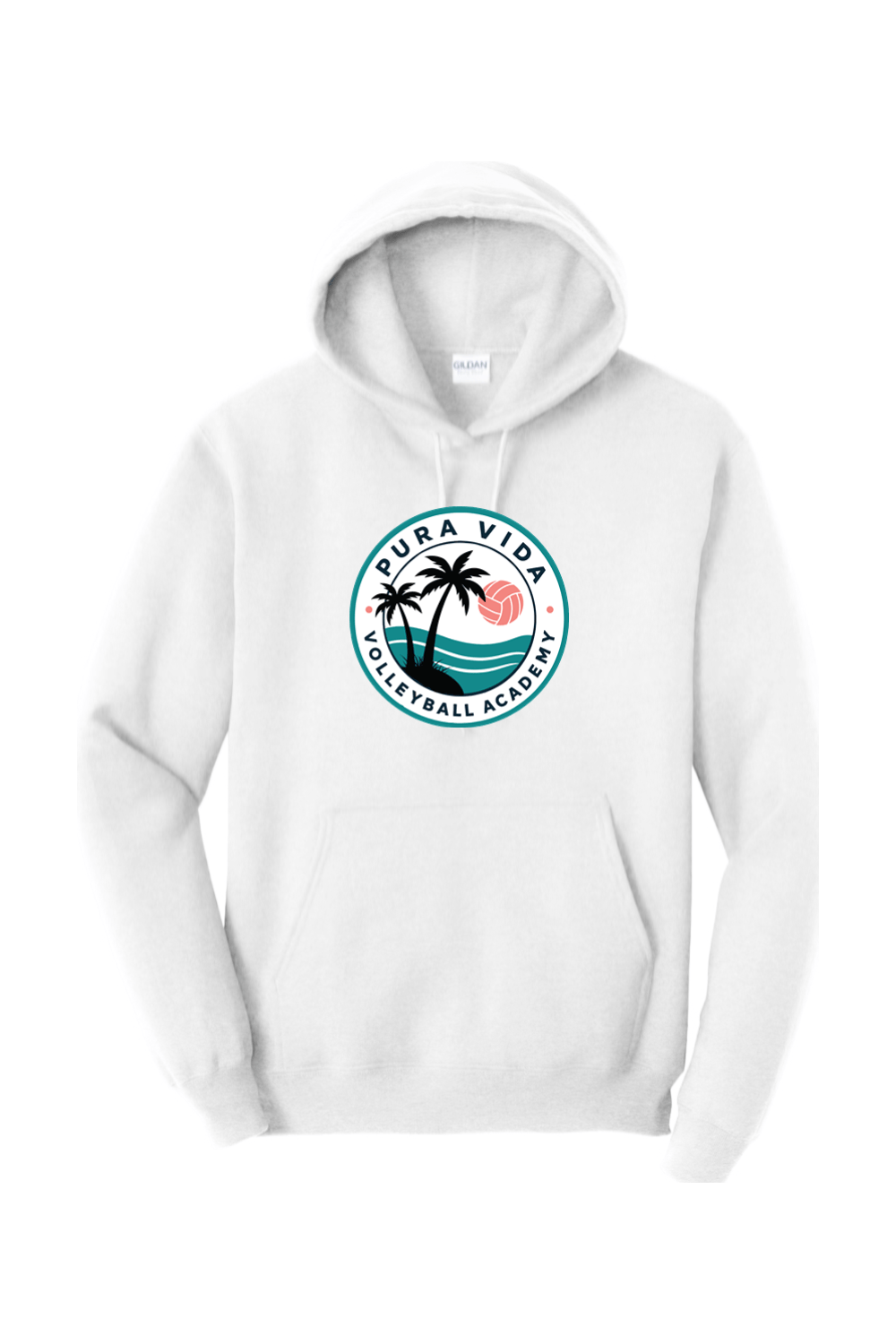 Pura Vida Volleyball Adult Heavyweight Hoodie Signature Lacrosse