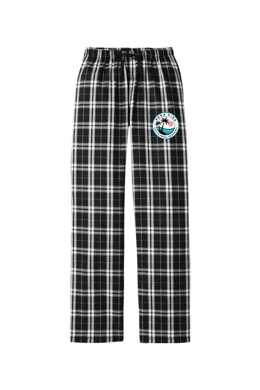 Pura Vida Volleyball Adult Women's Flannel Plaid Pants Signature Lacrosse