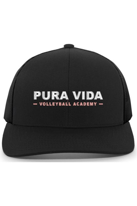 Pura Vida Volleyball Embroidered Trucker Hat Signature Lacrosse