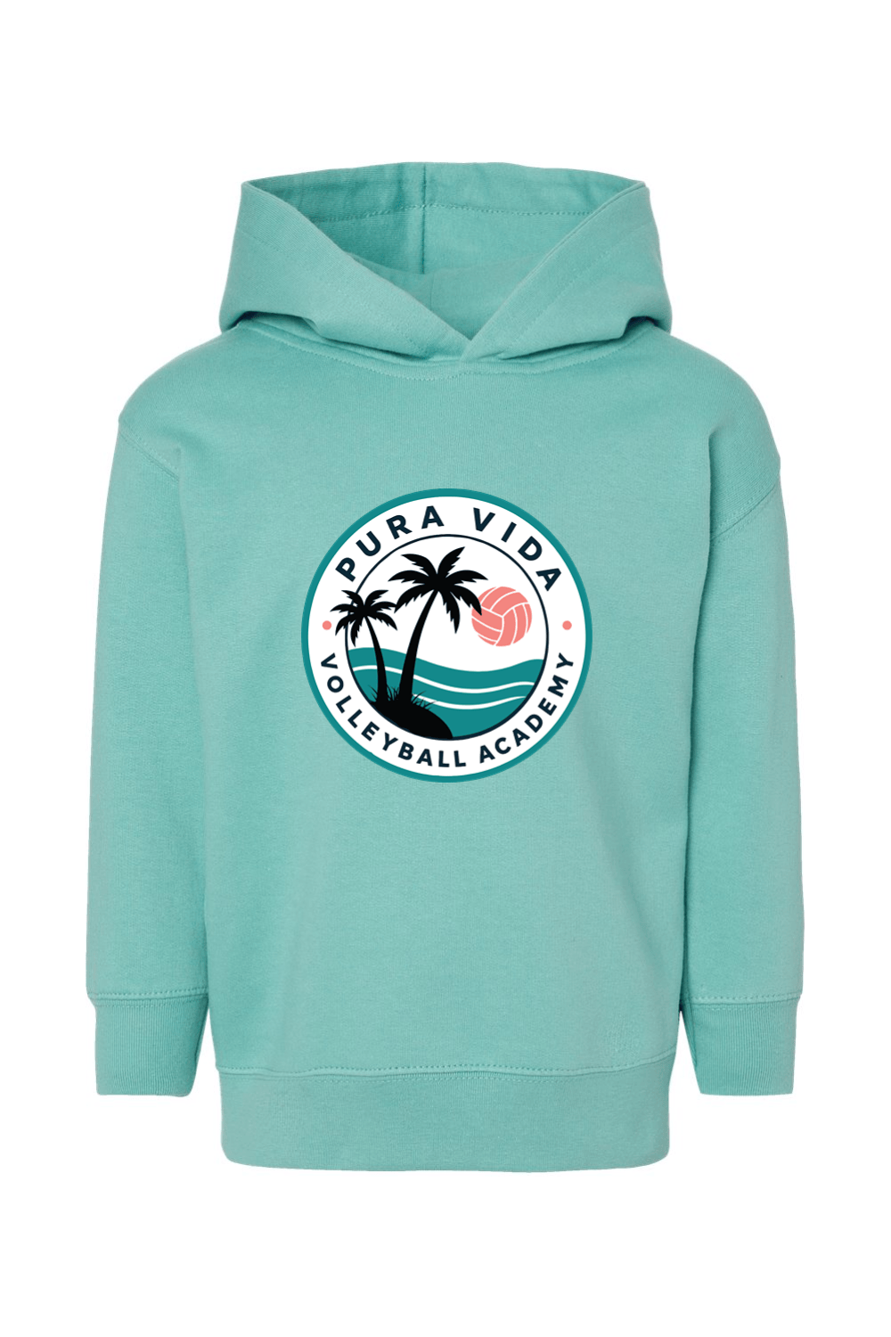 Pura Vida Volleyball Toddler Fleece Hoodie Signature Lacrosse