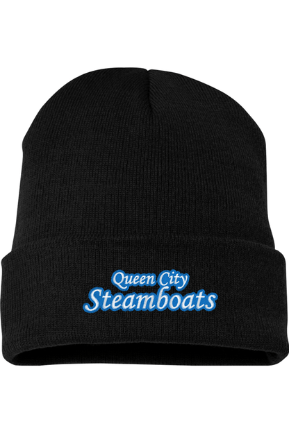 Queen City Steamboats Adult Cuffed Knit Beanie Signature Lacrosse