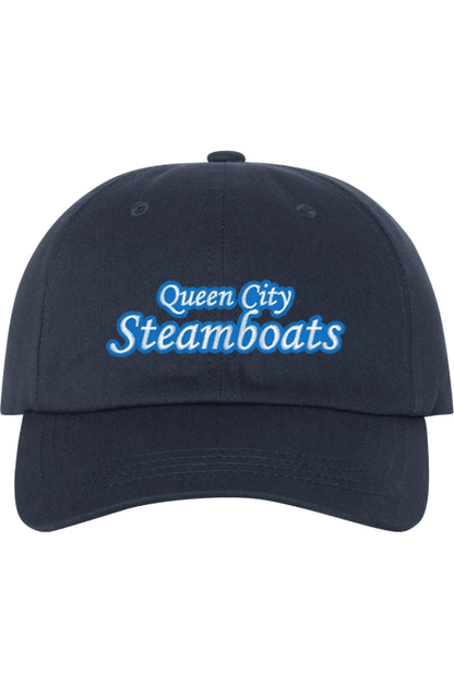 Queen City Steamboats Embroidered Dad Hat Signature Lacrosse