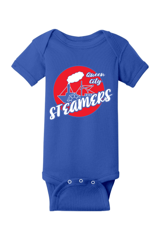 Queen City Steamboats Infant Baby Rib Bodysuit Signature Lacrosse