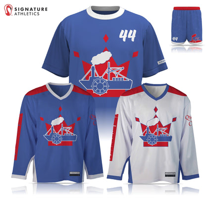 Queen City Steamboats Lacrosse Men's 4 Piece Goalie Box Game Package Signature Lacrosse