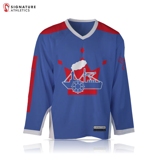 Queen City Steamboats Lacrosse Men's Player Box Jersey - Dark: Queen City Signature Lacrosse