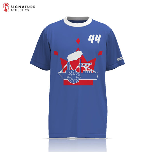 Queen City Steamboats Lacrosse Men's Player Short Sleeve Shooting Shirt Signature Lacrosse