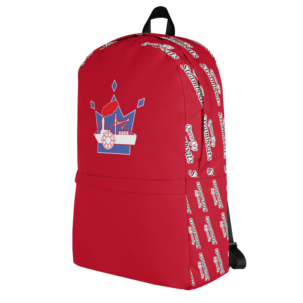 Queen City Steamboats Travel Backpack Signature Lacrosse