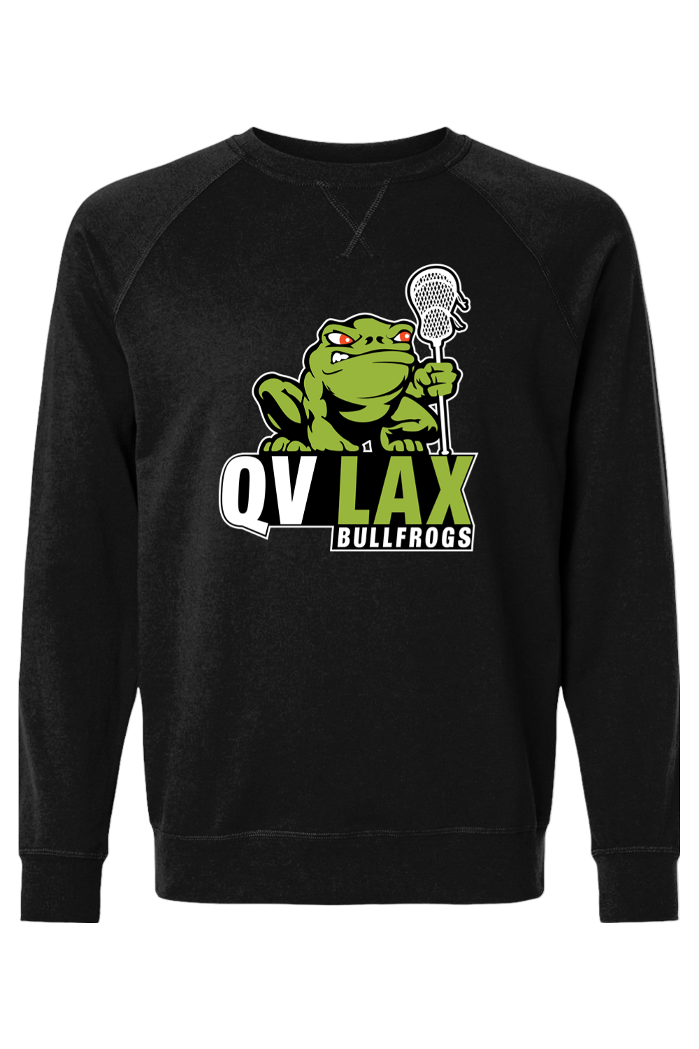 Quienbaug LC Adult Heavyweight Raglan Long Sleeve Signature Lacrosse