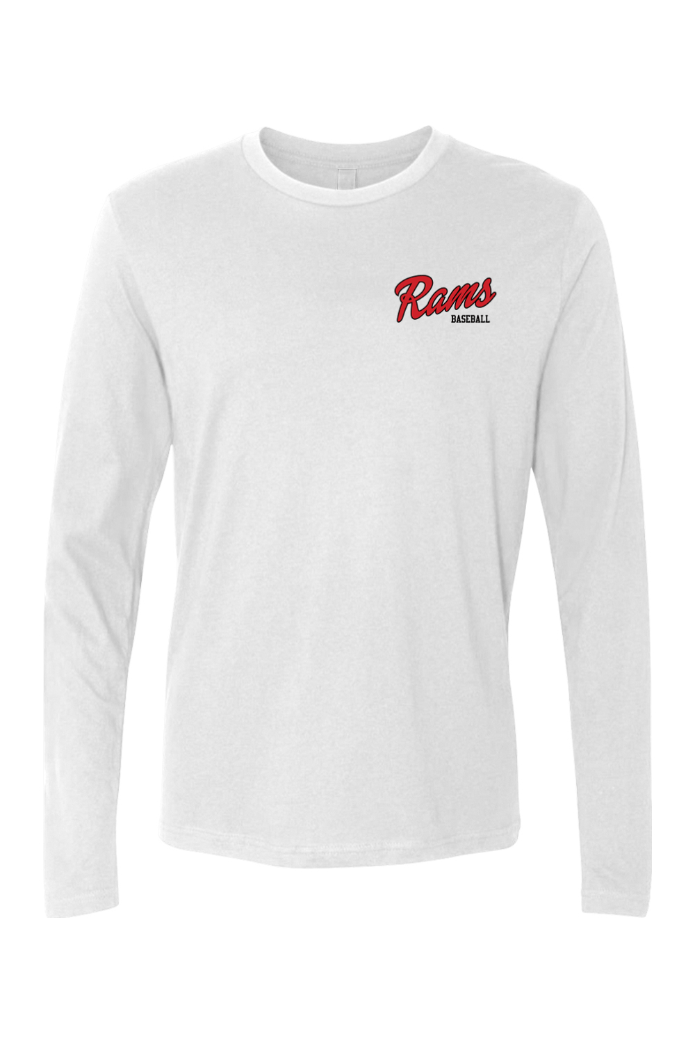 Rams Baseball Adult Long Sleeve T-Shirt Signature Lacrosse