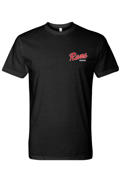 Rams Baseball Adult Men's T-Shirt Signature Lacrosse