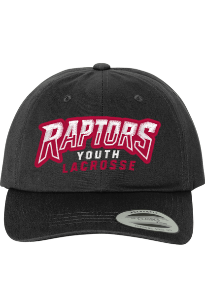 Raptors Lacrosse Embroidered Dad Hat Signature Lacrosse