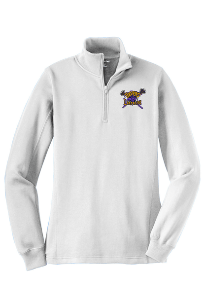 Ravens Lacrosse Adult Women's Embroidered Quarter-Zip Pullover Signature Lacrosse