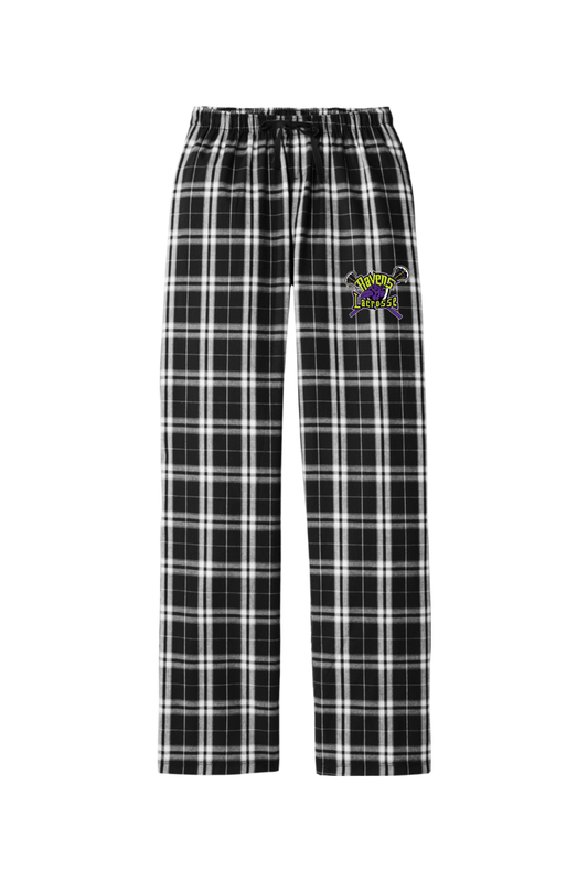 Ravens Lacrosse Adult Women's Flannel Plaid Pants Signature Lacrosse