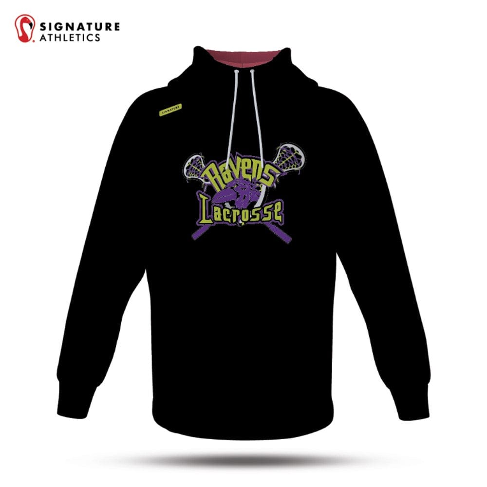 Ravens Lacrosse Club Women's Pro Dye Sub Scuba Hoodie: Ravens Signature Lacrosse
