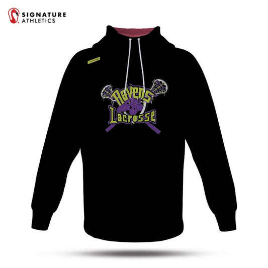 Ravens Lacrosse Club Women's Pro Dye Sub Scuba Hoodie: Ravens Signature Lacrosse