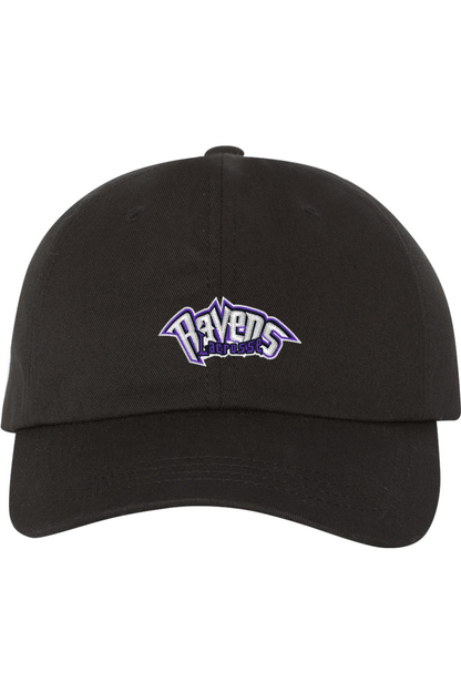 Ravens Lacrosse Embroidered Dad Hat Signature Lacrosse