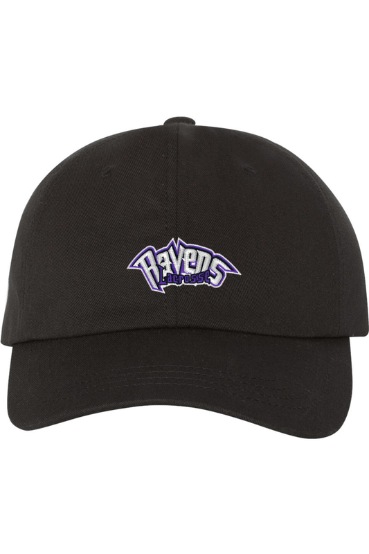 Ravens Lacrosse Embroidered Dad Hat Signature Lacrosse