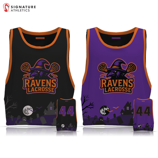 Ravens Lacrosse Spooky Lax Men's Player Reversible Pinnie Signature Lacrosse