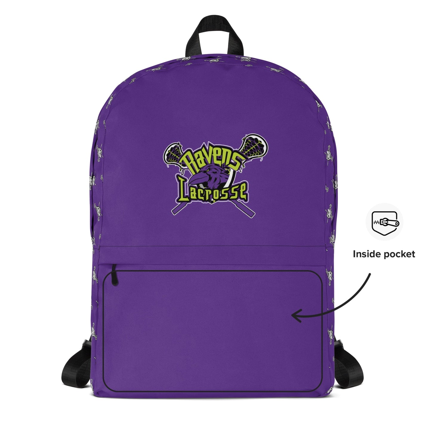 Ravens Lacrosse Travel Backpack Signature Lacrosse