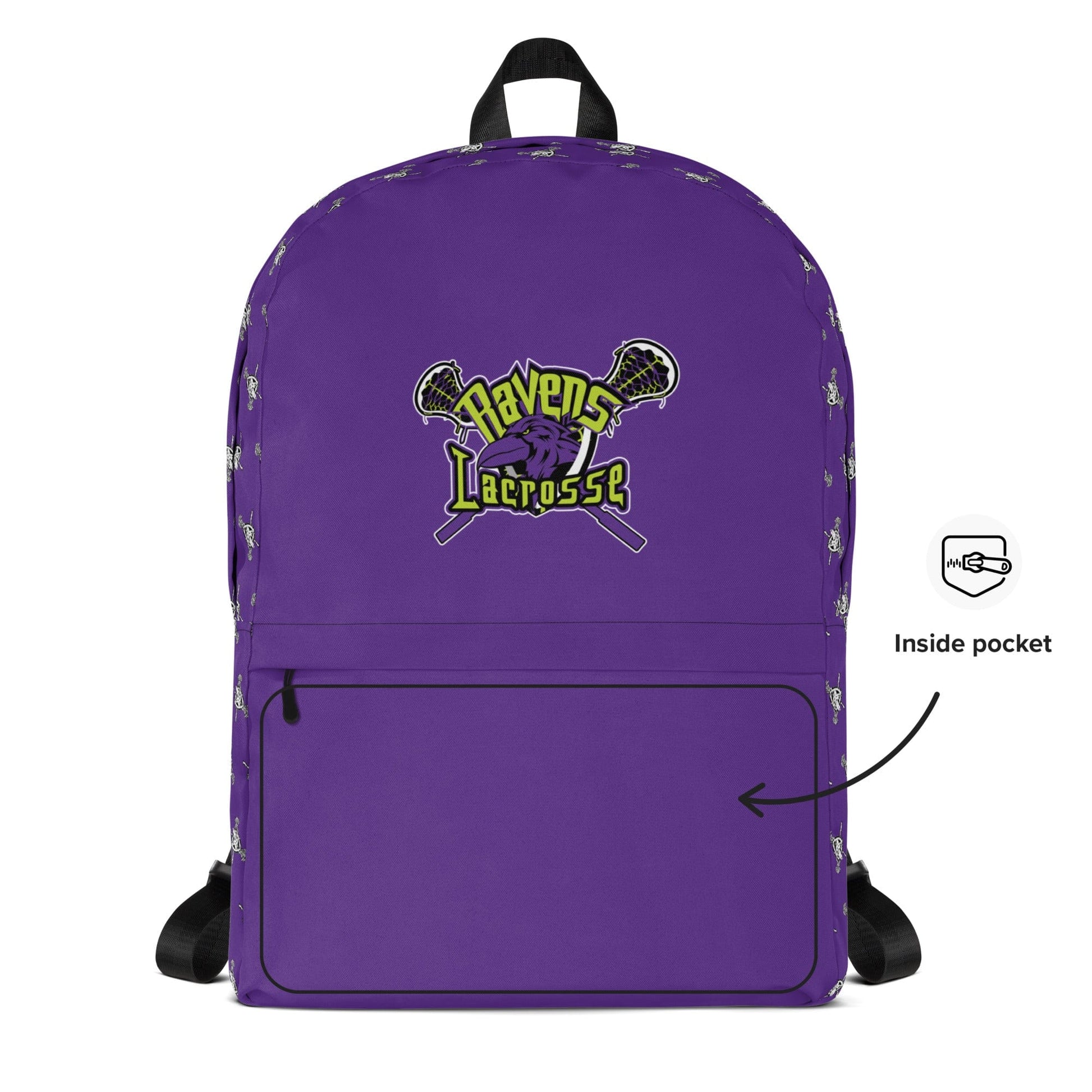 Ravens Lacrosse Travel Backpack Signature Lacrosse