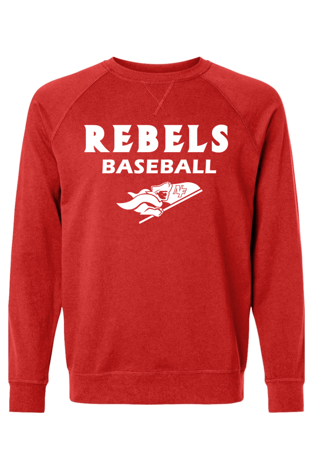 Rebels Baseball Adult Heavyweight Raglan Long Sleeve Signature Lacrosse