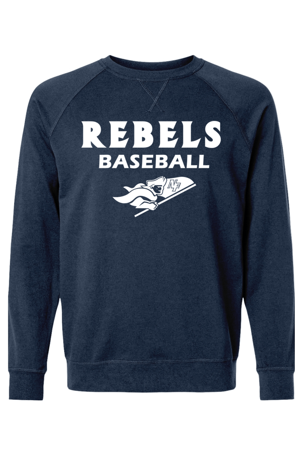 Rebels Baseball Adult Heavyweight Raglan Long Sleeve Signature Lacrosse