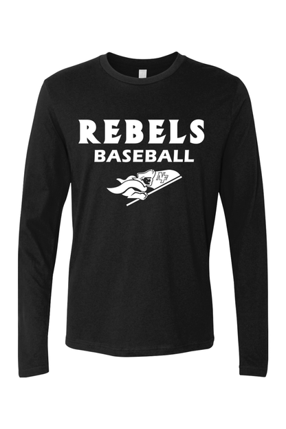 Rebels Baseball Adult Long Sleeve T-Shirt Signature Lacrosse