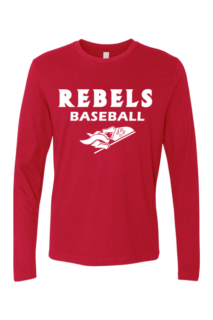 Rebels Baseball Adult Long Sleeve T-Shirt Signature Lacrosse