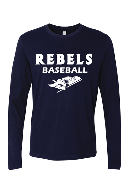 Rebels Baseball Adult Long Sleeve T-Shirt Signature Lacrosse