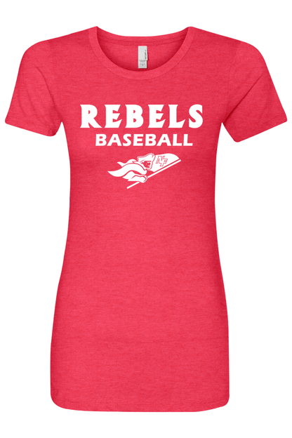 Rebels Baseball Adult Women's T-Shirt Signature Lacrosse