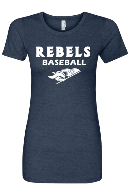 Rebels Baseball Adult Women's T-Shirt Signature Lacrosse