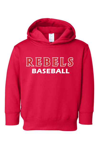 Rebels Baseball Toddler Fleece Hoodie Signature Lacrosse