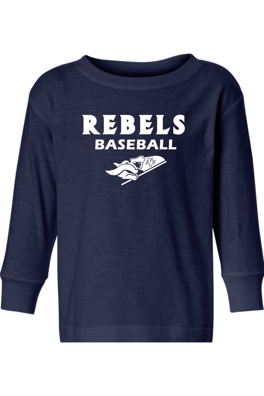 Rebels Baseball Toddler Long Sleeve T-Shirt Signature Lacrosse