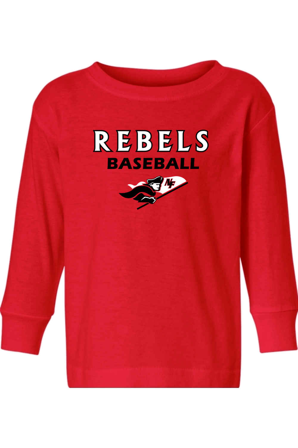 Rebels Baseball Toddler Long Sleeve T-Shirt Signature Lacrosse