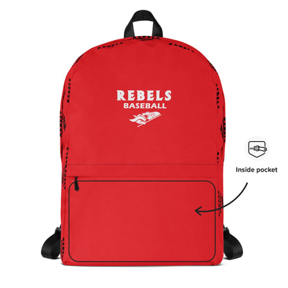 Rebels Baseball Travel Backpack Signature Lacrosse