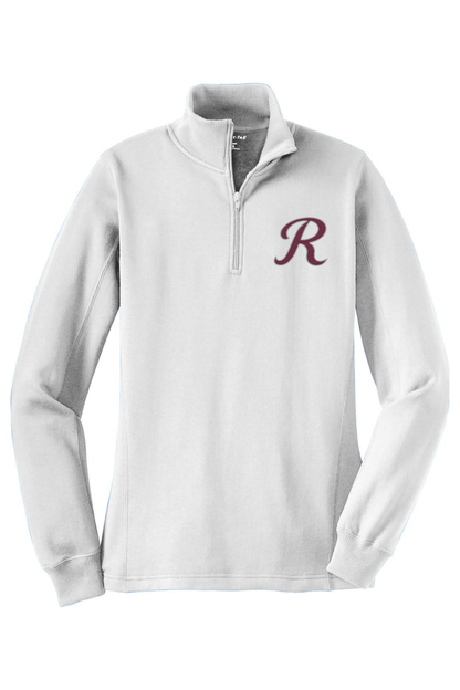 Rebels Travel Baseball Adult Women's Embroidered Quarter-Zip Pullover Signature Lacrosse