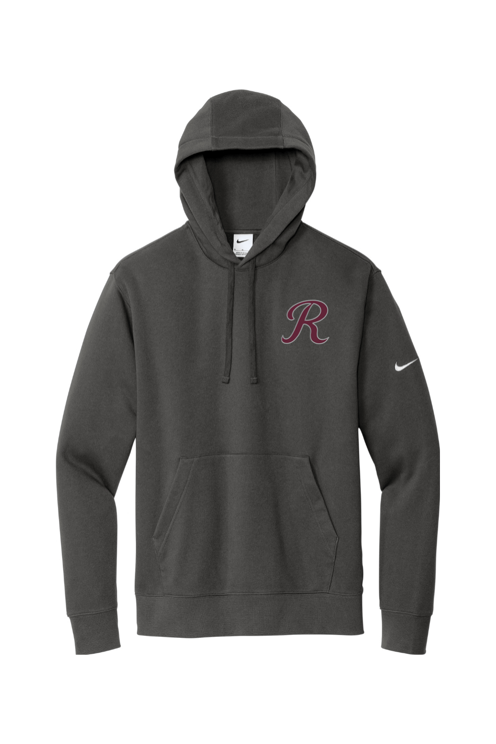 Rebels Travel Baseball Embroidered Nike Club Fleece Sleeve Swoosh Pullover Hoodie Signature Lacrosse