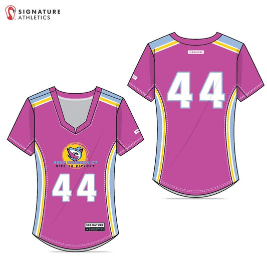 Reef Raiders Lacrosse Women's Player Pink College Jersey Signature Lacrosse